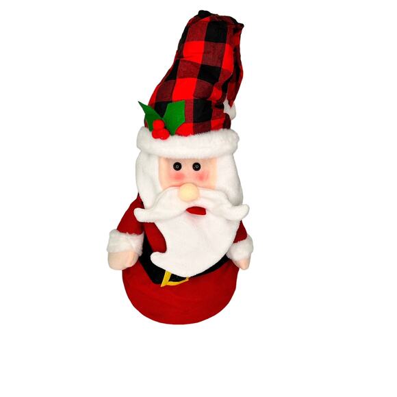 Santa Clause Collapsible Christmas Tree Topper Mantel Floor Decoration NIP - Picture 5 of 8
